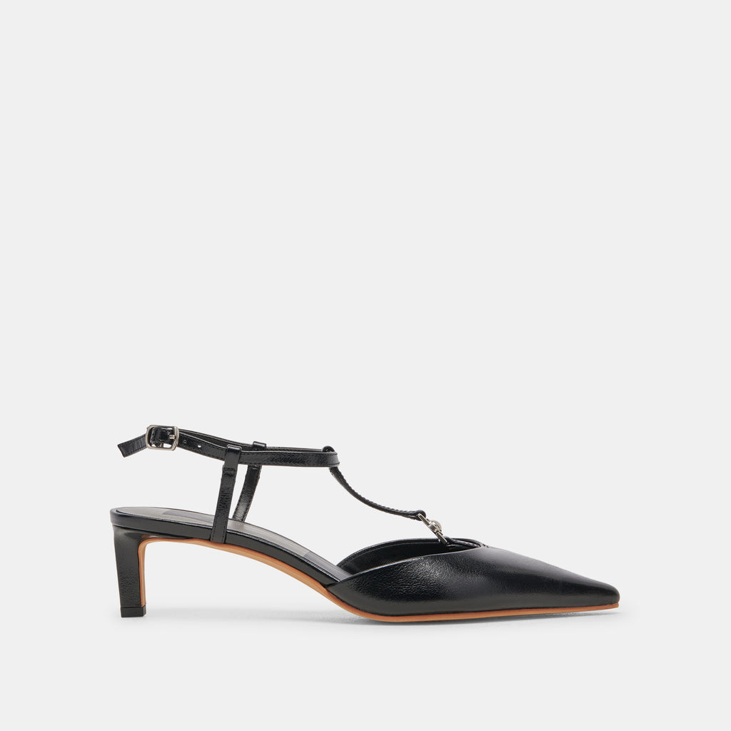 LAVON HEELS BLACK LEATHER– Dolce Vita 6988668731458